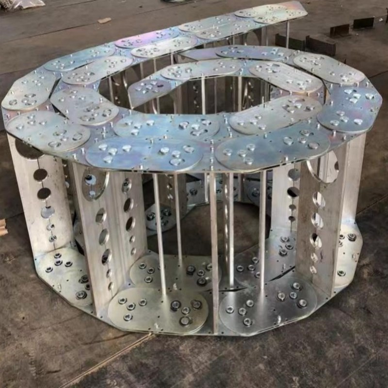 304不锈钢金属坦克链 机床TL钢制钢铝拖链 全封闭镀锌金属拖链