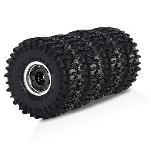 RC攀爬车1.0寸铝合金旋风轮毂+jc胎SCX24 FMS24 TRX4M-W187