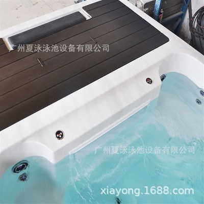 厂家夏泳无边际泳池按摩池SPA浴缸6米室内泳池亚克力私人泳池
