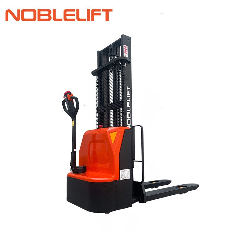 诺力载重1.5吨电动叉车小型步行式电动升降叉车堆垛机电动堆高车