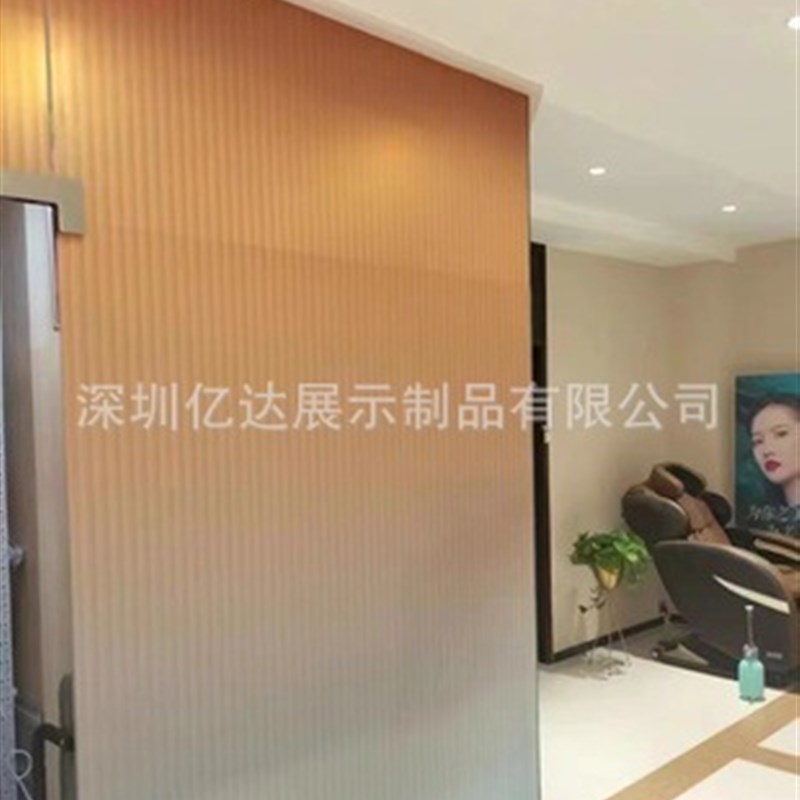 渐变色亚克力板条纹彩色磨砂隔板装饰广告牌展示招牌屏风门UV