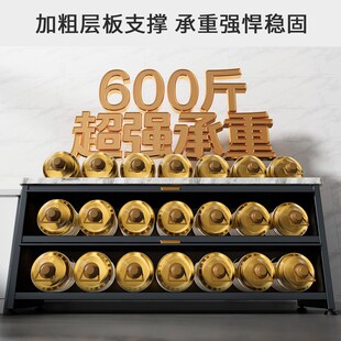 厨房置物架落地多层岩板餐边柜收纳储物柜多功能靠墙一体碗橱柜子