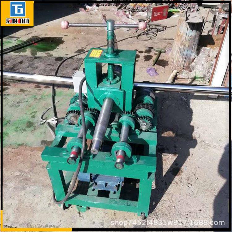 铁管大棚不锈钢多功能方管电动弯管机小型半自动加重型弯管器