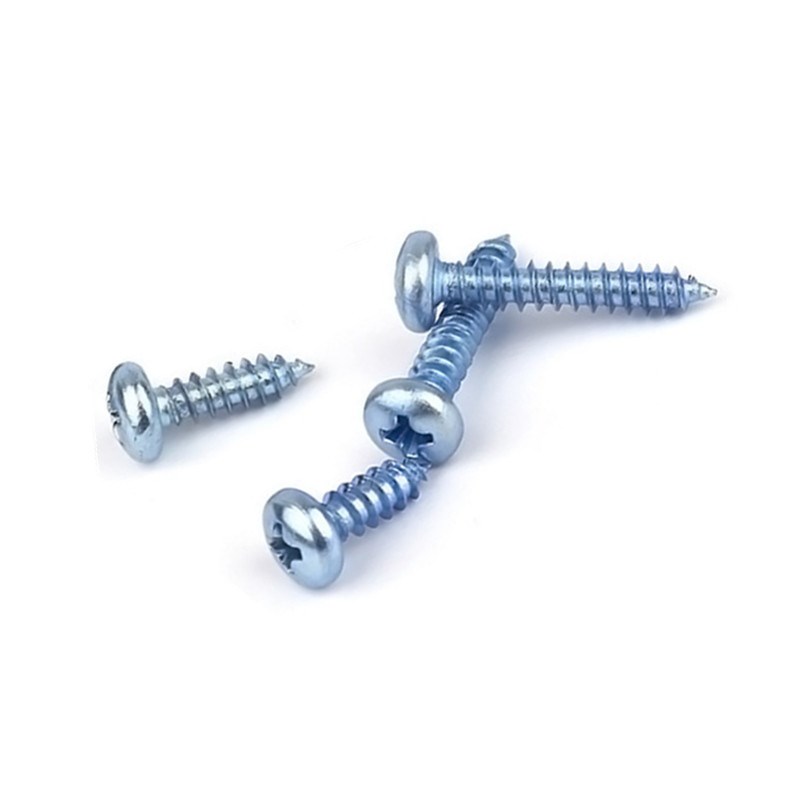 GB845-85盘头自攻螺钉十字槽镀锌加硬DIN7981元头自攻螺丝上海产