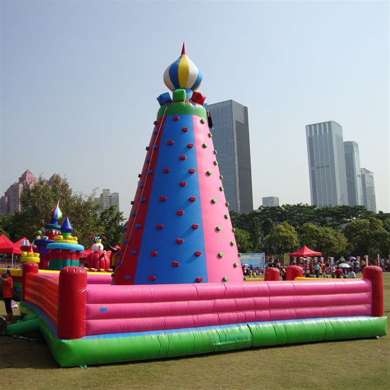 充气攀岩城堡室内外大型趣味暖场道具攀岩障碍比赛充气儿童攀岩墙