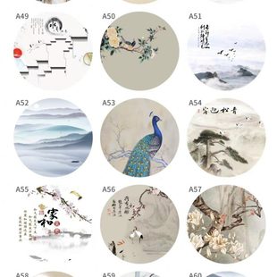 东阳木雕实木屏风隔断客厅乔其纱纱画定制背景墙玄关镂空现代简约