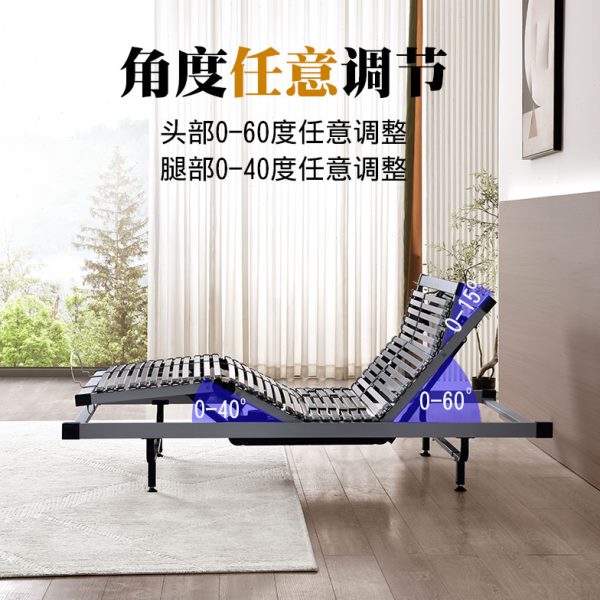 单人电动床双人床架升降智能排骨架遥控配乳胶床垫德国OKIN电机