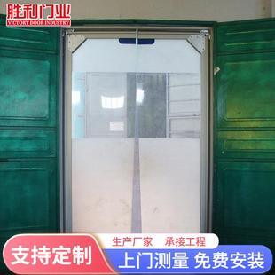 厂家定制透明软门平开自由碰撞门180度自由门透明平开自由软门