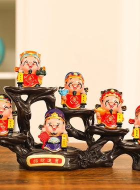 摆件财神家居装饰品工艺品开业乔迁礼品客厅玄关小摆设创意礼品