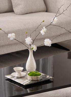 宋氏美学软装新中式风沙发角几饰品摆件托盘组合桌台面上家居饰品