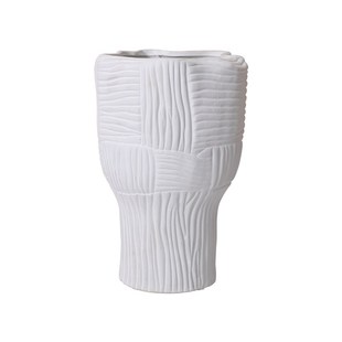 现代简约白色陶瓷花瓶摆件家居客厅插花花器酒店样板房间软装 饰品