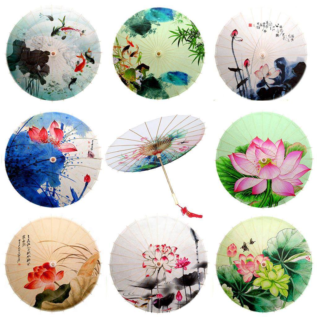 江南油纸伞水墨荷花走秀伞旗袍伞古风古装道具伞中国风吊顶装饰伞,家居饰品,工艺伞,淘宝优惠券,粉丝福利购,淘宝优惠卷