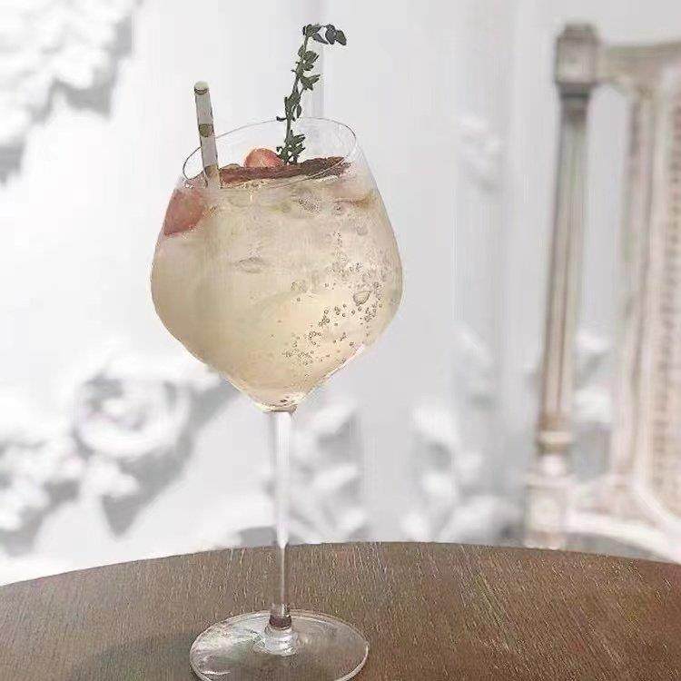 ins网红餐厅斜口红酒杯 创意高脚杯苏打水气泡水杯高颜值鸡尾酒杯,餐饮具,葡萄酒/红酒杯,淘宝优惠券,粉丝福利购,淘宝优惠卷