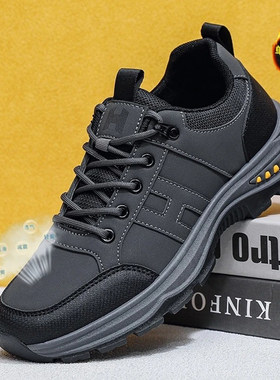 芸菲汇防滑耐磨工装鞋防臭防水休闲鞋飞行员开车鞋手工登山帕拉鞋