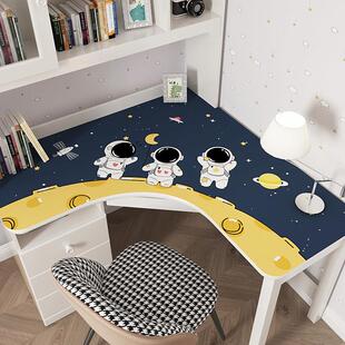 转角书桌垫拐角l型弧形 学生学习办公桌电脑工位办公桌布面保护垫