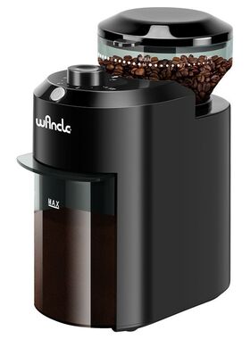 WANCLE家用咖啡电动磨豆机意式咖啡豆研磨机全自动磨豆机研磨器