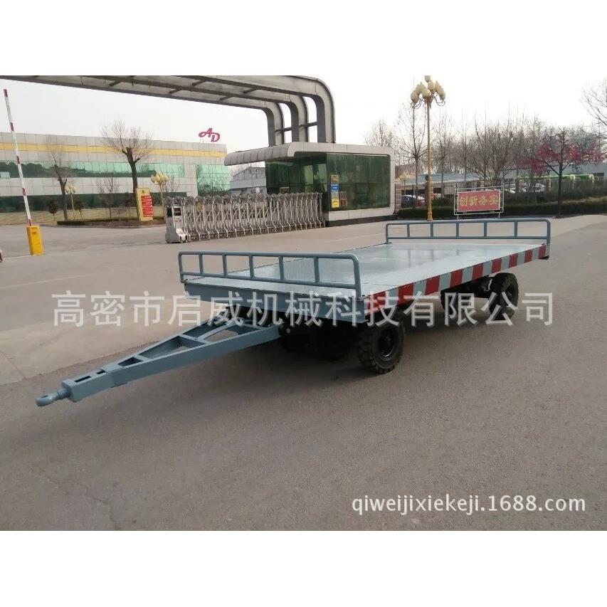 10吨牵引平板车围栏拖车木屋拖车专业制作货源供应厂家供应