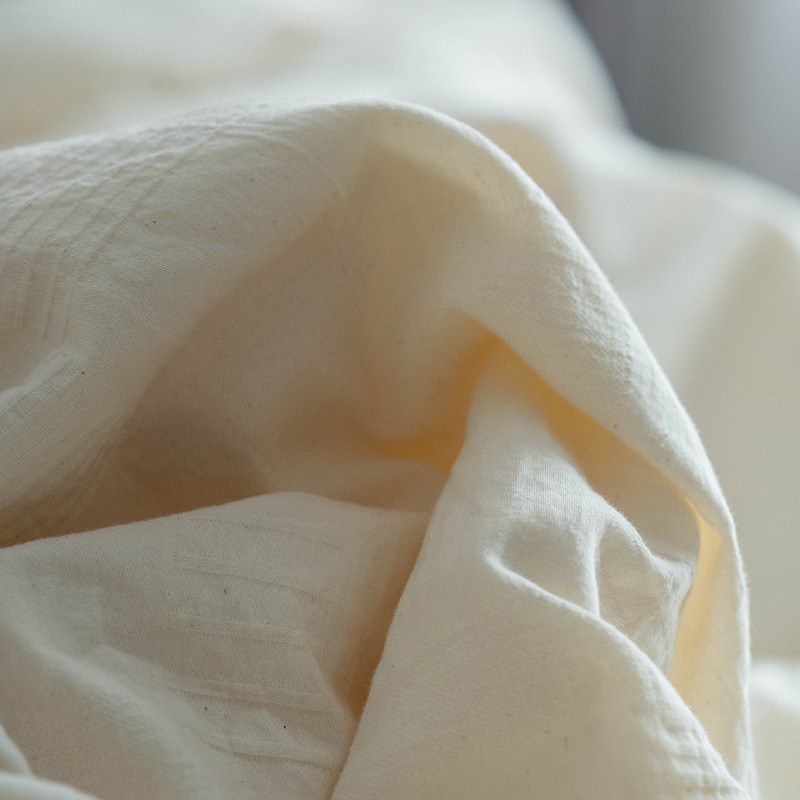 原生棉花色丨不漂白不染色 白色本白枕套48x74cm 一对装