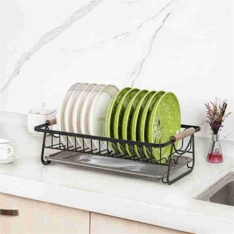 日式厨房沥水碗碟架 台面碗筷柜滤水置物架碗碟收纳篮 碗碟沥水架