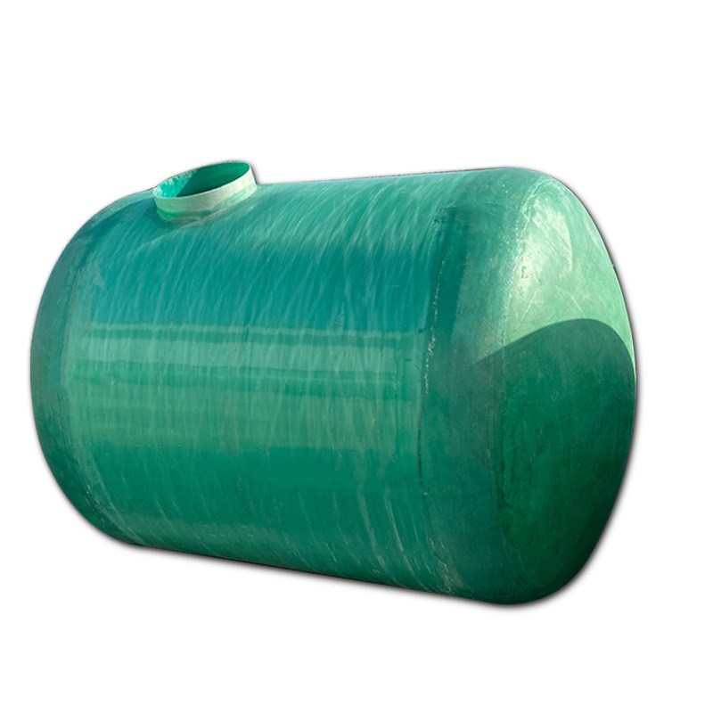 定制 玻璃钢缠绕化粪池三格式隔油池6/20/100立方化粪池