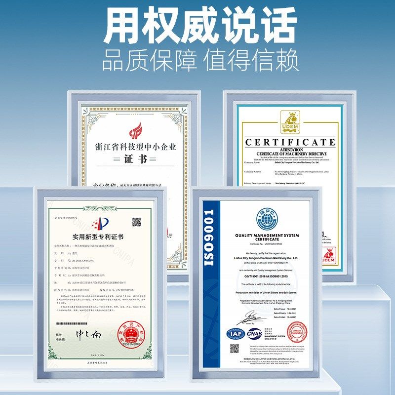 高精密滚珠丝杆丝杠机床双螺母加工螺纹大导程螺杆套装传动设备