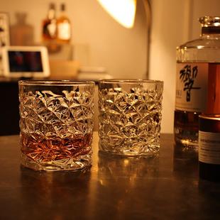 家用氛围感喝酒水晶玻璃啤酒杯子CKW 威士忌酒杯高级感洋酒杯套装