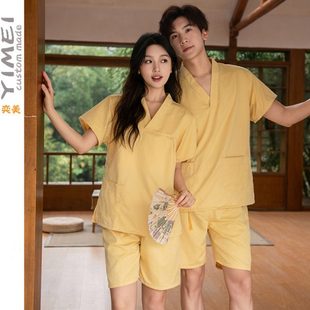 汗蒸服男女情侣款 2024新款 汤泉洗浴桑拿会馆足疗按摩娱乐休闲贡缎