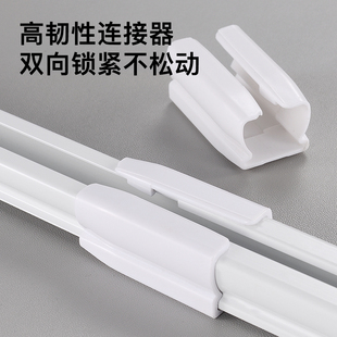 单轨双轨侧装 窗帘轨道可伸缩顶装 滑轨静音M滑道窗帘杆直轨导轨定