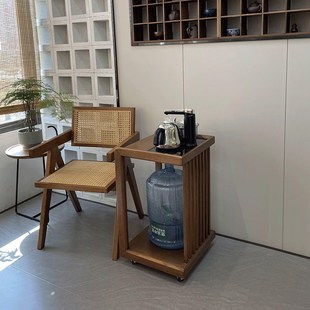 泡茶桌家用阳台烧水柜一体 现代简约茶水柜实木边柜r置物柜新中式