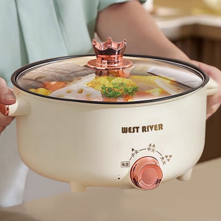 出口德国原款电火锅电炒锅多功能料理锅蒸煎炒不粘锅电煮锅电炸锅