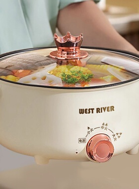 出口德国原款电火锅电炒锅多功能料理锅蒸煎炒不粘锅电煮锅电炸锅