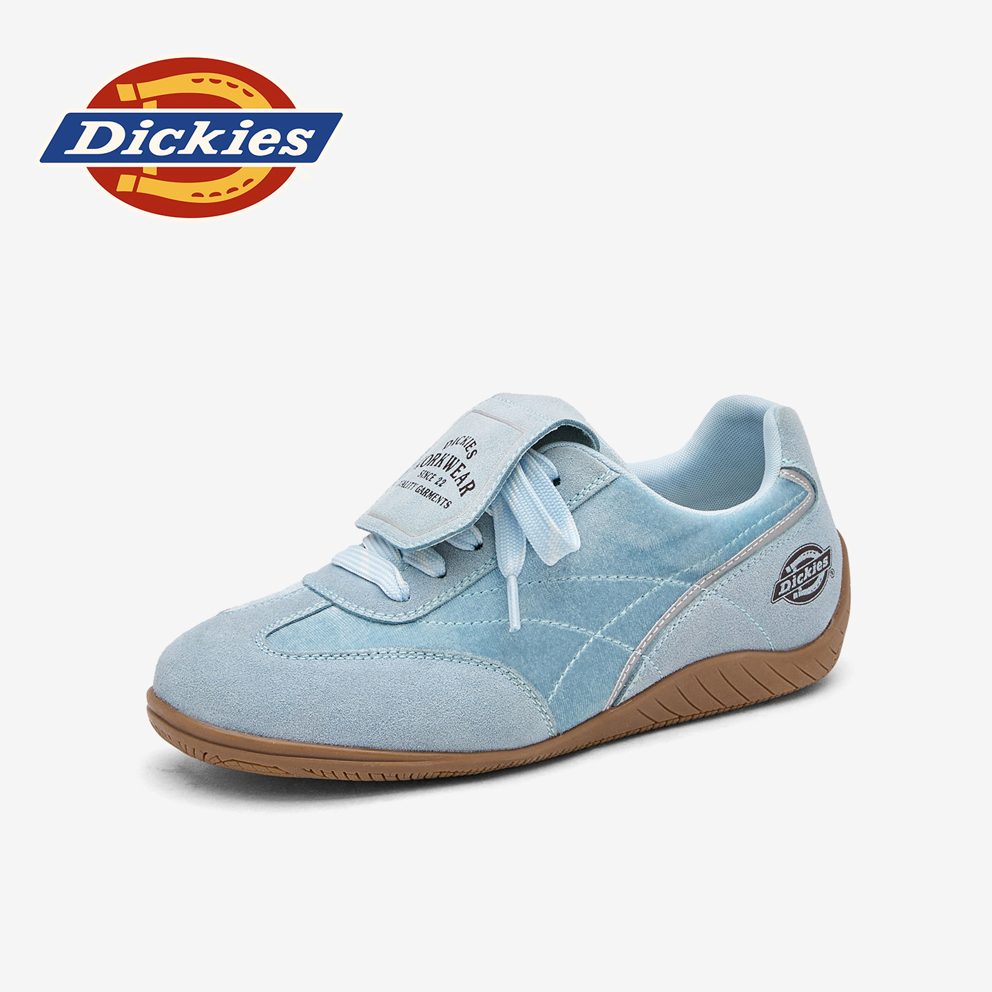 Dickies德训鞋女款2025新款秋冬翻盖平底休闲鞋软底不累脚运动鞋