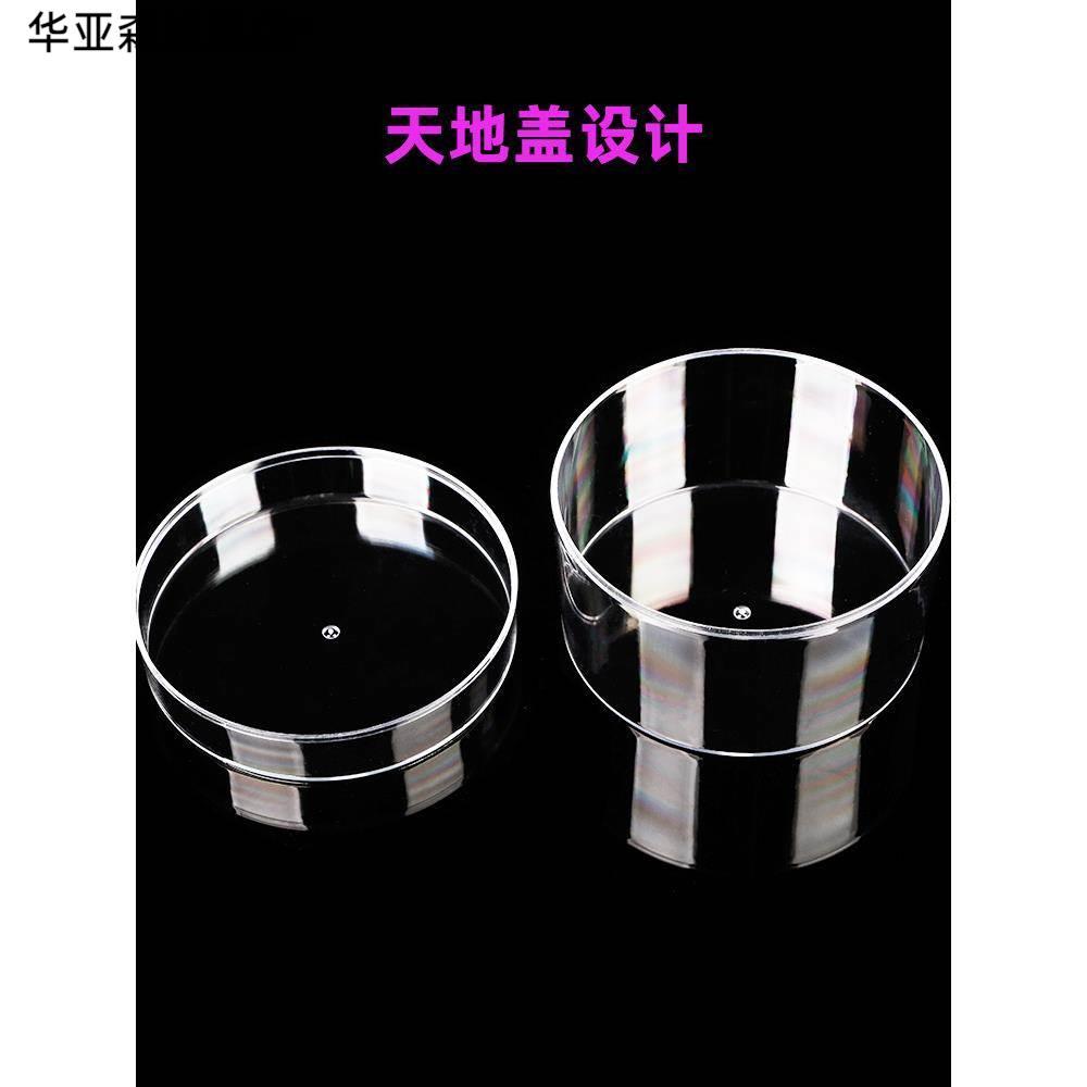 亚克力圆盒小圆形有盖透明色收纳产品包装塑胶盒PS盒塑料圆水晶v图片