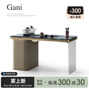 诚骏轻奢风大理石茶桌家用小茶台一体烧水壶亚克力阳台茶桌椅组合