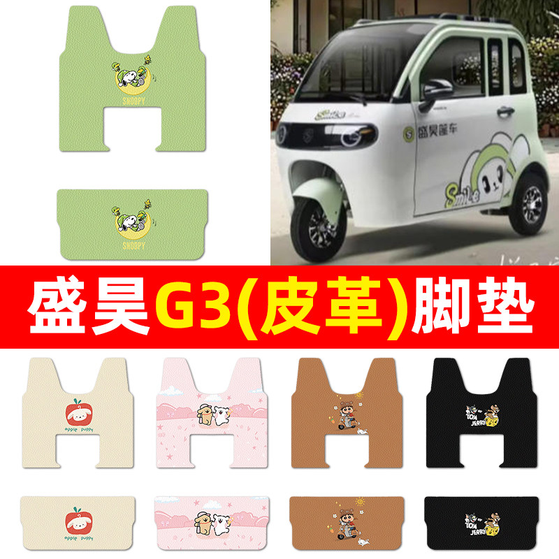 适用【盛昊G3】三轮车脚垫