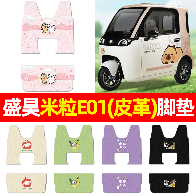 适用【盛昊米粒E01】三轮车脚垫
