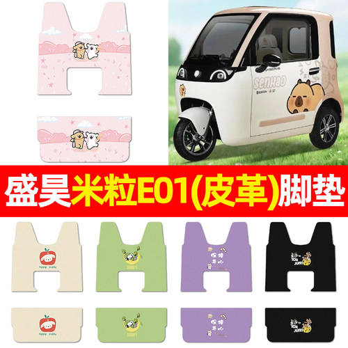适用【盛昊米粒E01】三轮车脚垫