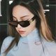 2025新款 双B欧美风猫眼太阳眼镜潮凹造型街拍高级感黑超墨镜女ins