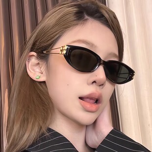 GM墨镜女jennie太阳眼镜女同款猫眼2025新款男防紫外线近视带度数