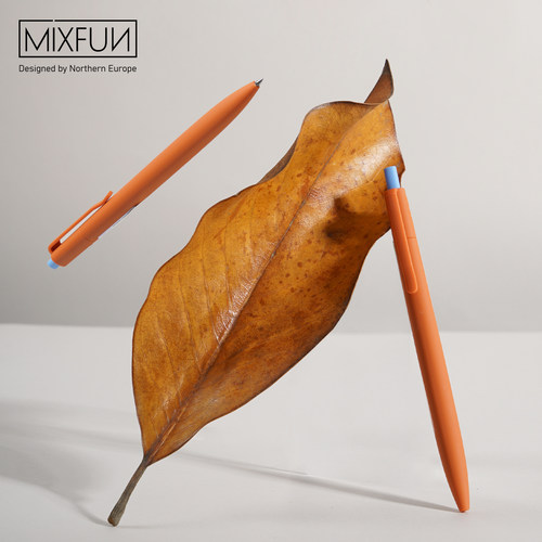 MIXFUN原创按动中性笔莫兰迪手账