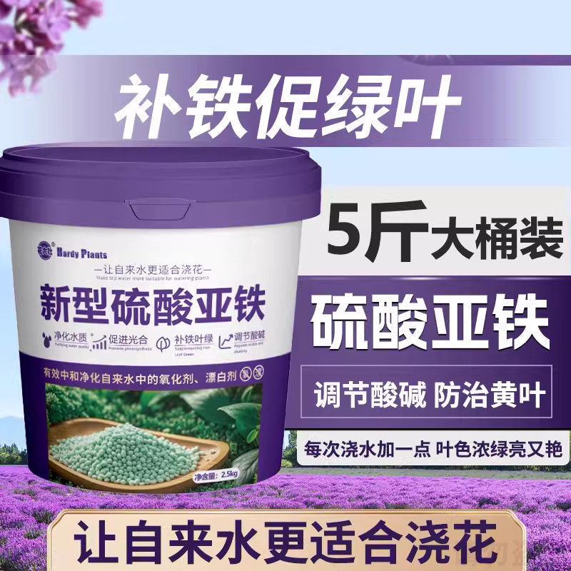 硫酸亚铁肥料花卉专用酸性植物花肥水溶肥栀子花果树绿叶防治黄叶