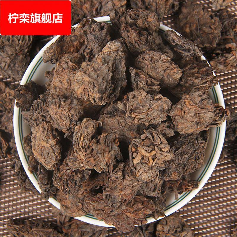 普洱茶 陈年樟香老茶头 90年代自然沱 金芽勐海普洱茶头熟茶