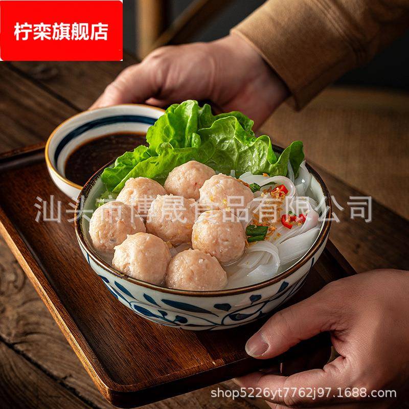潮汕手打虾丸鲜虾球麻辣烫火锅烧烤食材关东煮商用供应链厂家