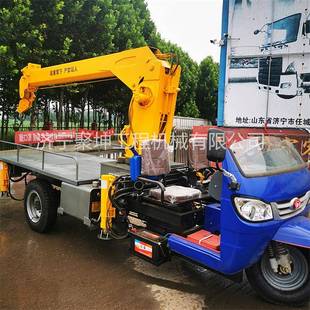 三轮车平板吊随车吊5吨农用建筑绿化小吊车异型吊车供应 轮式