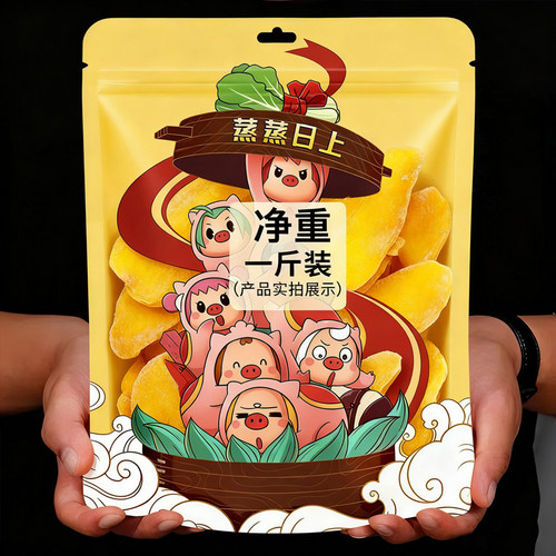 即食厚切大片芒果干500g大袋装