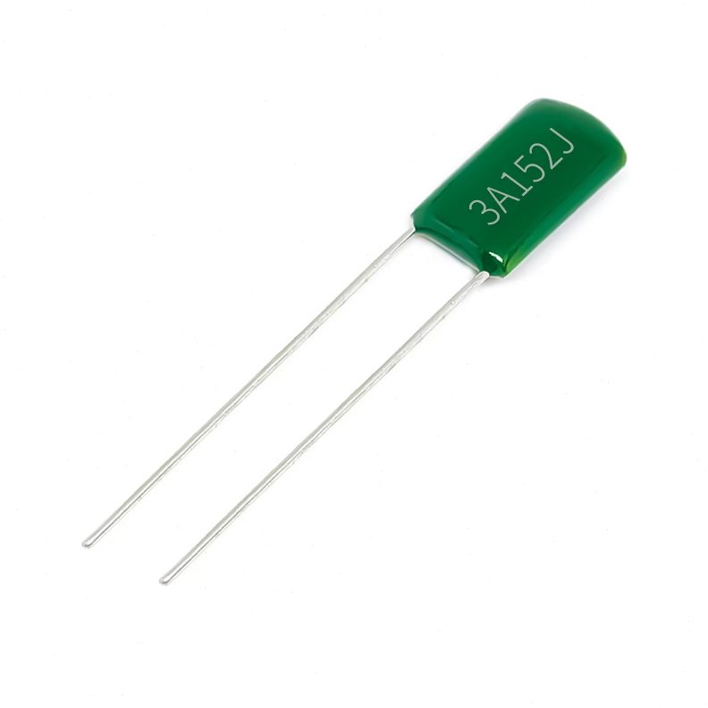 甄选CL11涤纶电容 3A152J麦拉电容 1.5nf 1000V152J直插式绿色薄