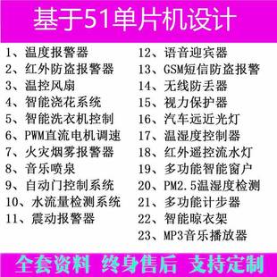 基于51單片機 開發(fā)板 設計成品電子程序產(chǎn)品定制智能套餐學習版