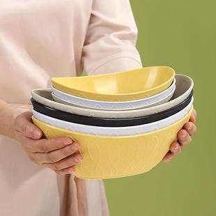 宝碗小麦秸秆家用轻食沙拉碗商用小吃甜品水果船形碗 创意金色元