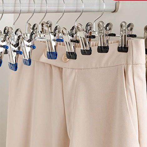 裤架裤夹子家用可调节防滑衣架挂衣神器不锈钢晾晒jk裙无痕收纳,收纳整理,裤/裙架,淘宝优惠券,粉丝福利购,淘宝优惠卷