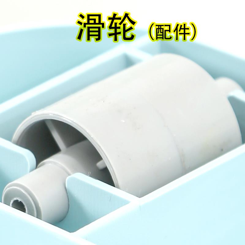 整理箱配件收纳箱配件滑轮可拆卸嵌入式可通用储物箱底部滚轮轱辘